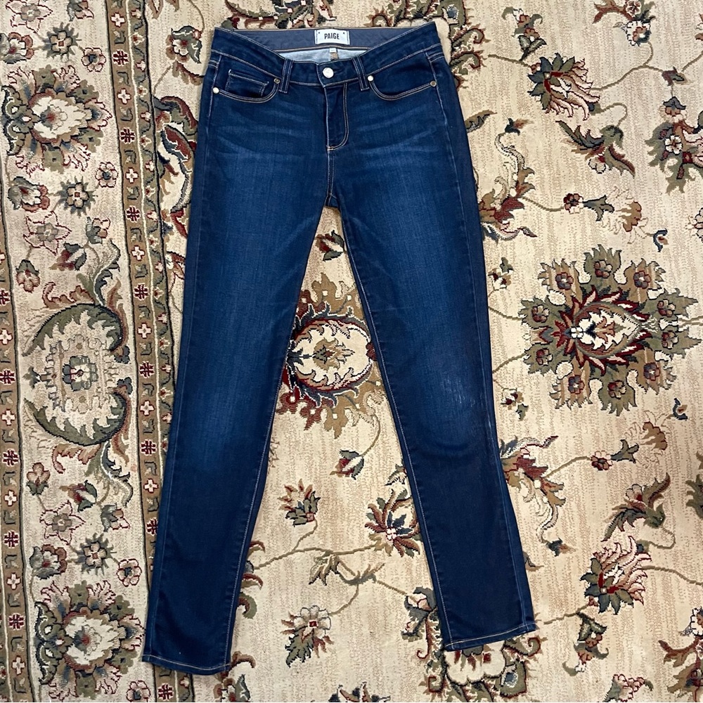 PAIGE Skyline Skinny Jeans Size 27 - Picture 3 of 9